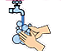 Disinfect your hands 